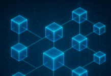 Difference Between Cryptocurrency and Fiat Currency Decentralized blockchain network illustrating cryptocurrency transactions.