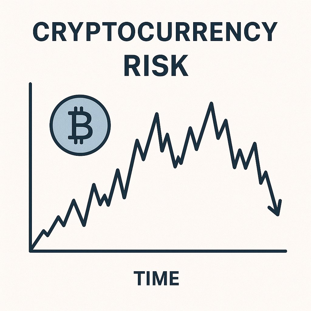 "Chart showing cryptocurrency market volatility and price fluctuations"